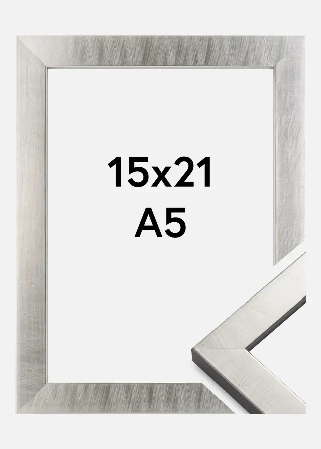 Cornice Uppsala Argento 15x21 cm (A5)