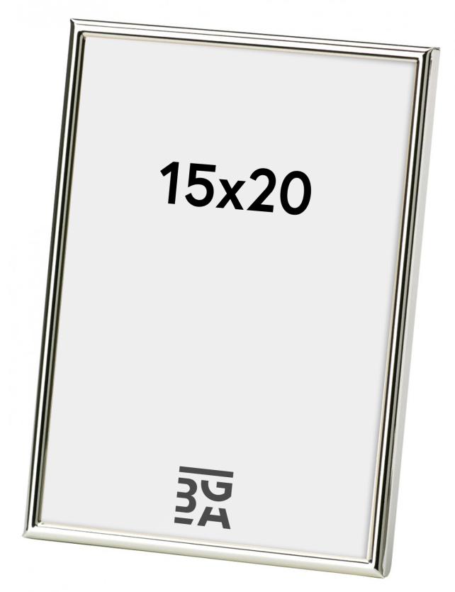 Cornice Chloe Finitura Brillante Argento 15x20 cm