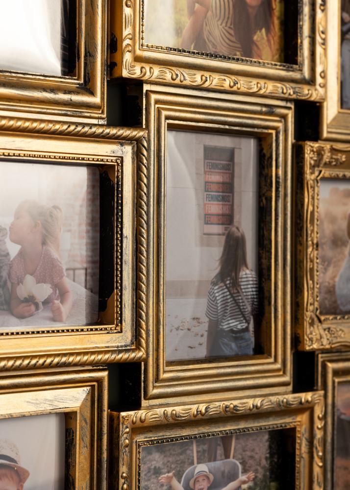 Rétro Cornici multiple Opaco Oro - 12 Immagini