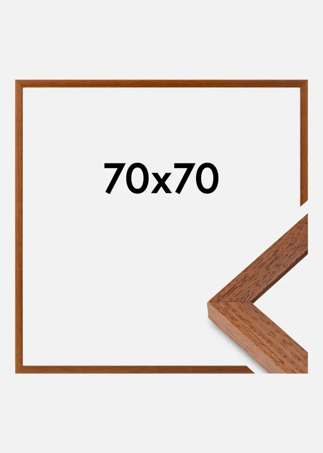 Cornice Hermes Vetro Acrilico Faggio 70x70 cm