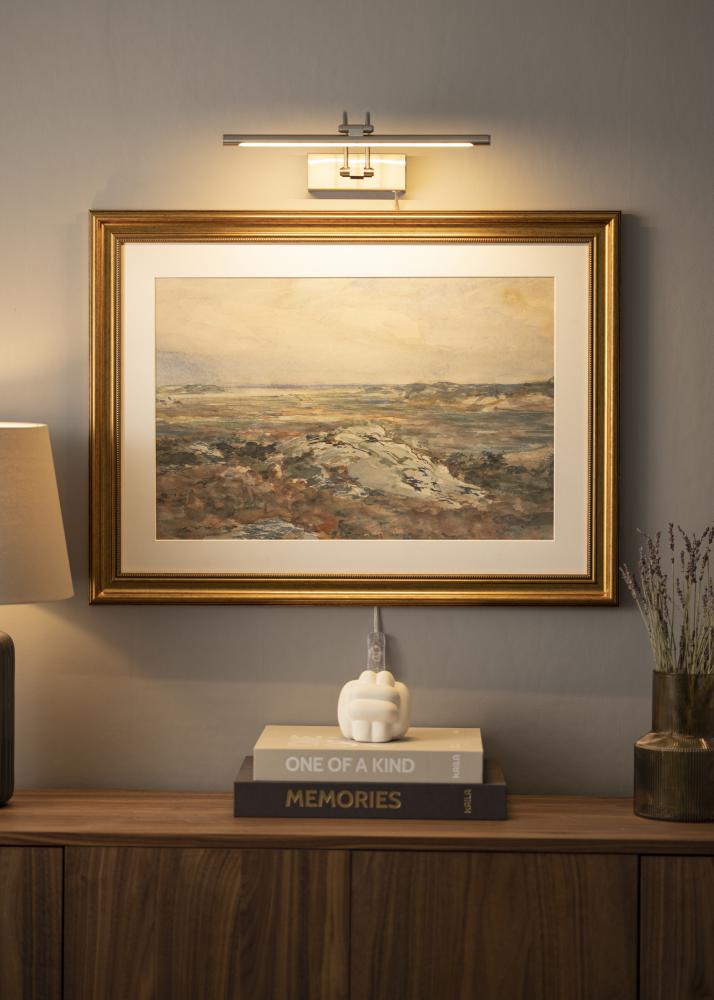 Gunnebo V962 LED illuminazione per quadri 37 cm - Nichel