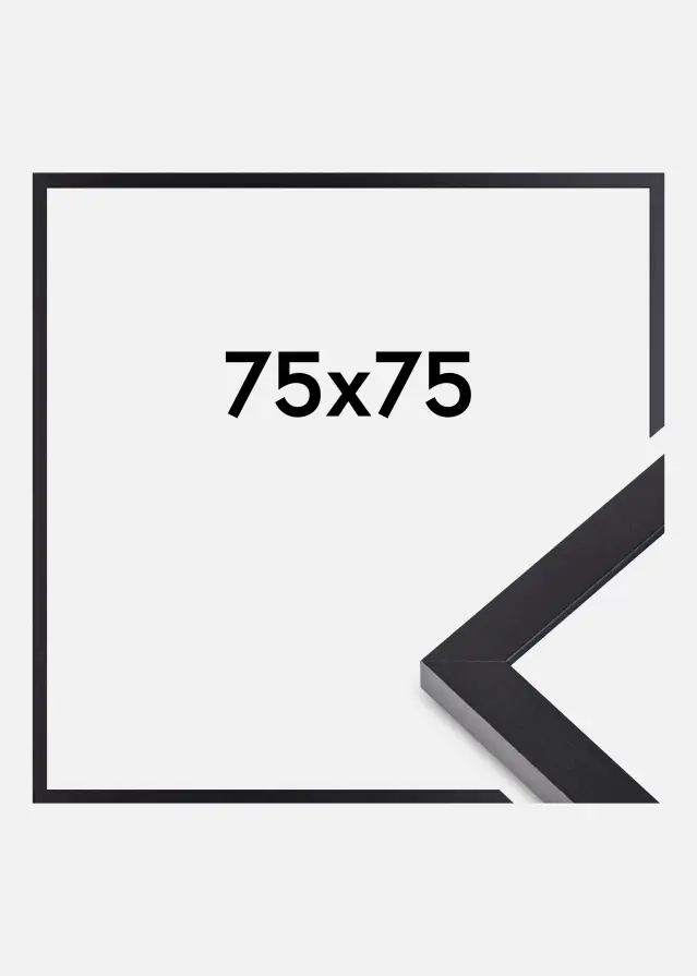 Cornice Selection Vetro acrilico Nero 75x75 cm