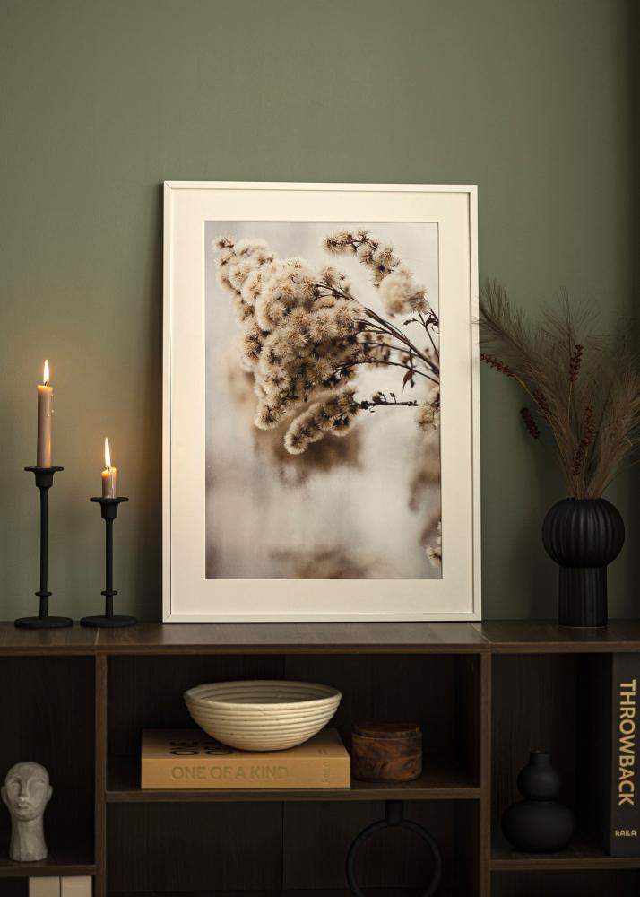 Cornice E-Line Vetro acrilico Bianco 50x50 cm