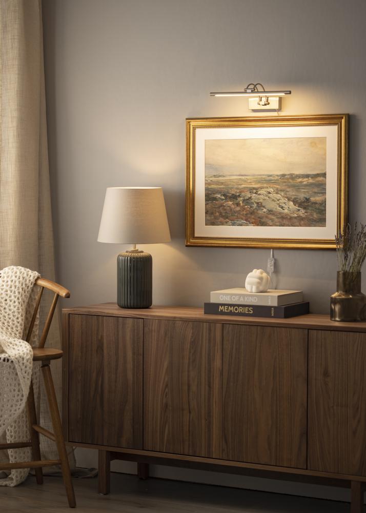 Gunnebo V962 LED illuminazione per quadri 37 cm - Nichel