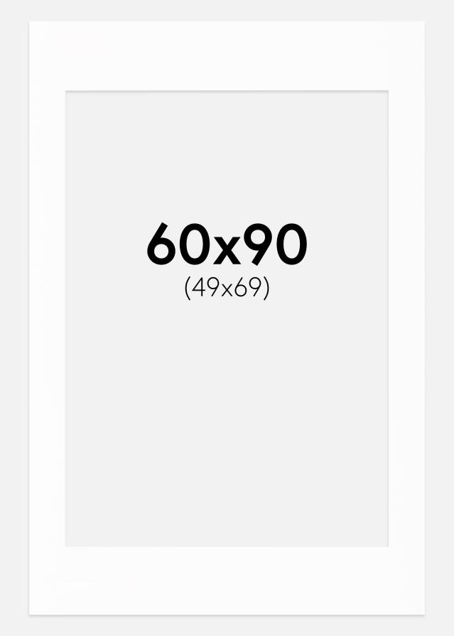 Passe-partout Canson Bianco (Bordo interno bianco) 60x90 cm (49x69)