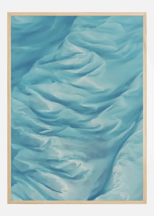 Poster artistico Onda Blu