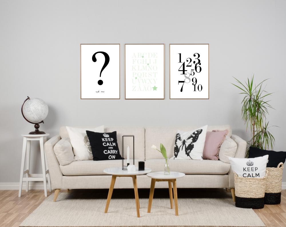 1-10 - Nero/grigio Poster