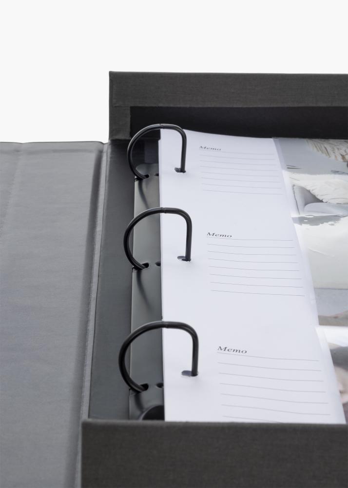 KAILA MEMORIES Black XL - Coffee Table Photo Album - 60 Immagini 11x15 cm