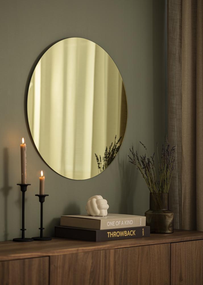 Specchio Crystal Yellow 70 cm Ø