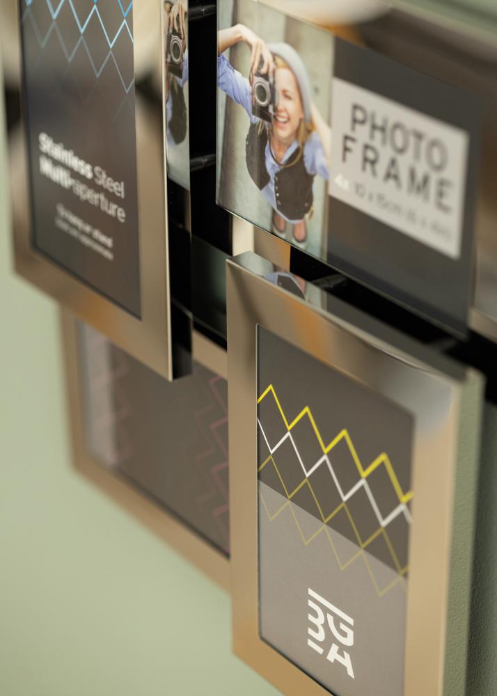 Stainless Steel Cornici multiple Argento - 4 Immagini