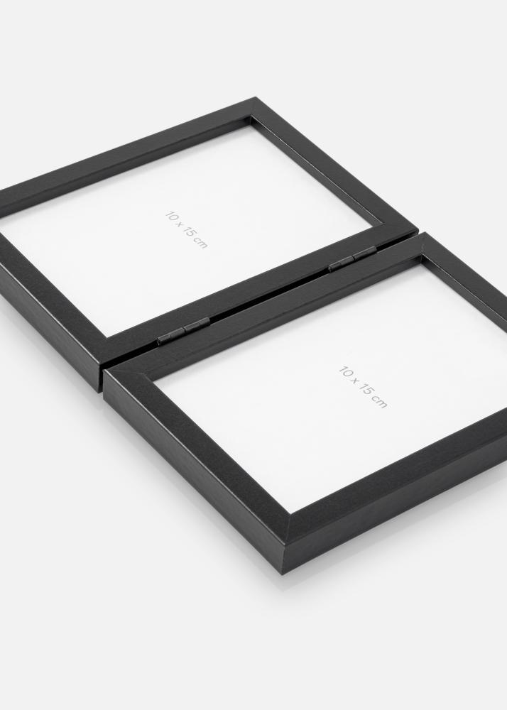 Cornice pieghevole Nero 10x15 cm