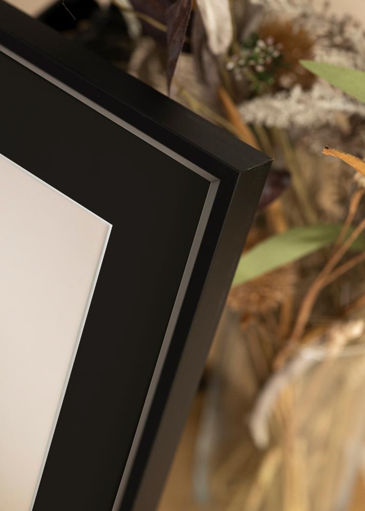 Cornice Globe Nero 50x60 cm - Passe-partout Nero 35x45 cm