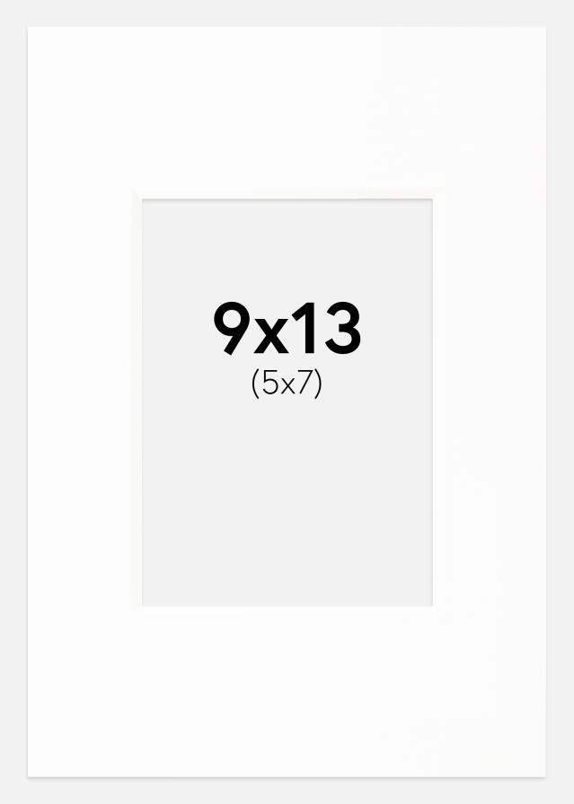 Passe-partout Canson Bianco (Bordo interno bianco) 9x13 cm (5x7)