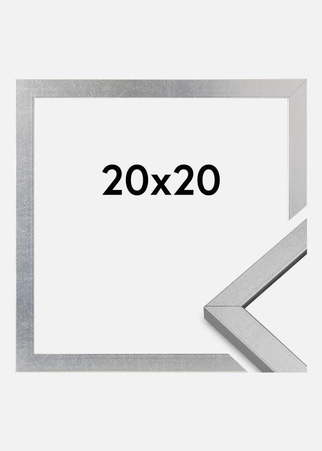 Cornice Minerva Acrilico Argento 20x20 cm
