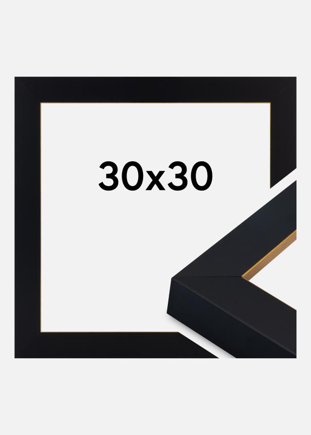 Cornice Sussex Vetro acrilico Nero/Oro 30x30 cm