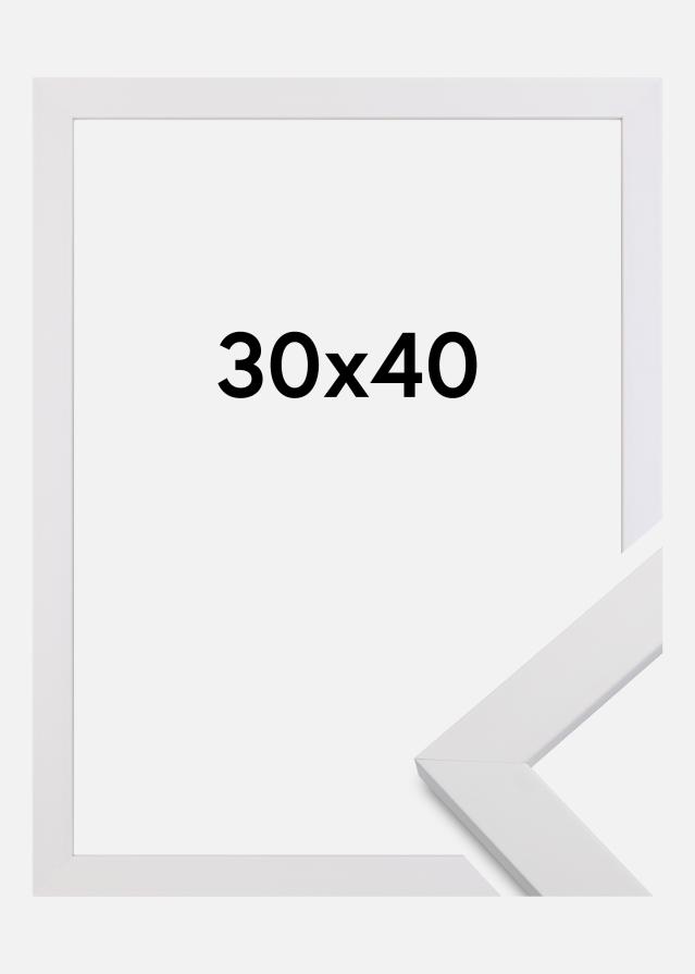 Cornice White Wood Vetro acrilico 30x40 cm