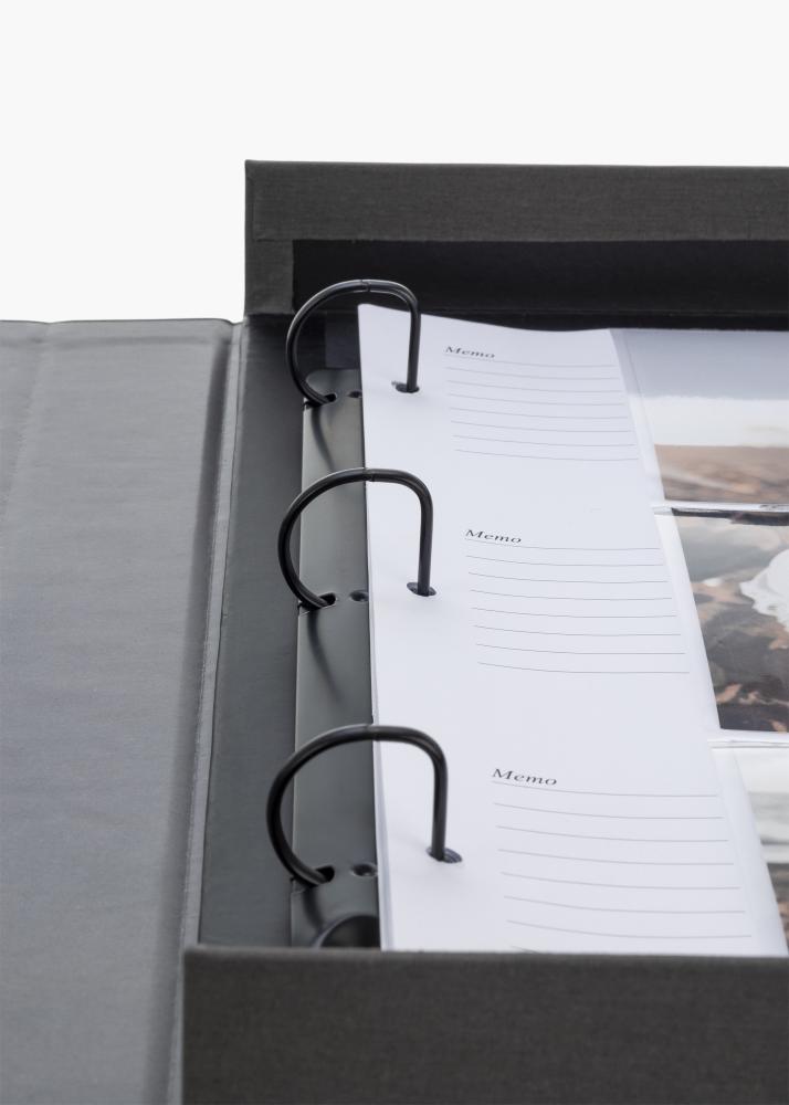 KAILA MEMORIES Black XL - Coffee Table Photo Album - 60 Immagini 10x15 cm
