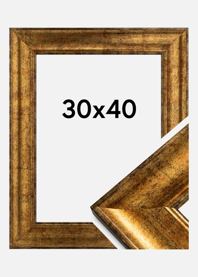 Cornice Saltsjöbaden Vetro acrilico Oro 30x40 cm