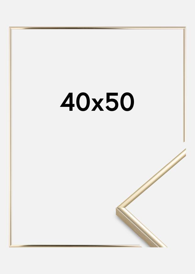 Cornice Visby Vetro acrilico Finitura brillante Oro 40x50 cm