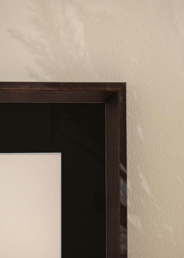 Cornice Globe Espresso 40x40 cm - Passe-partout Nero 30x30 cm