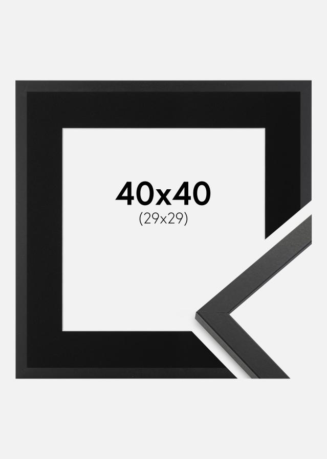 Cornice Trendy Nero 40x40 cm - Passe-partout Nero 30x30 cm