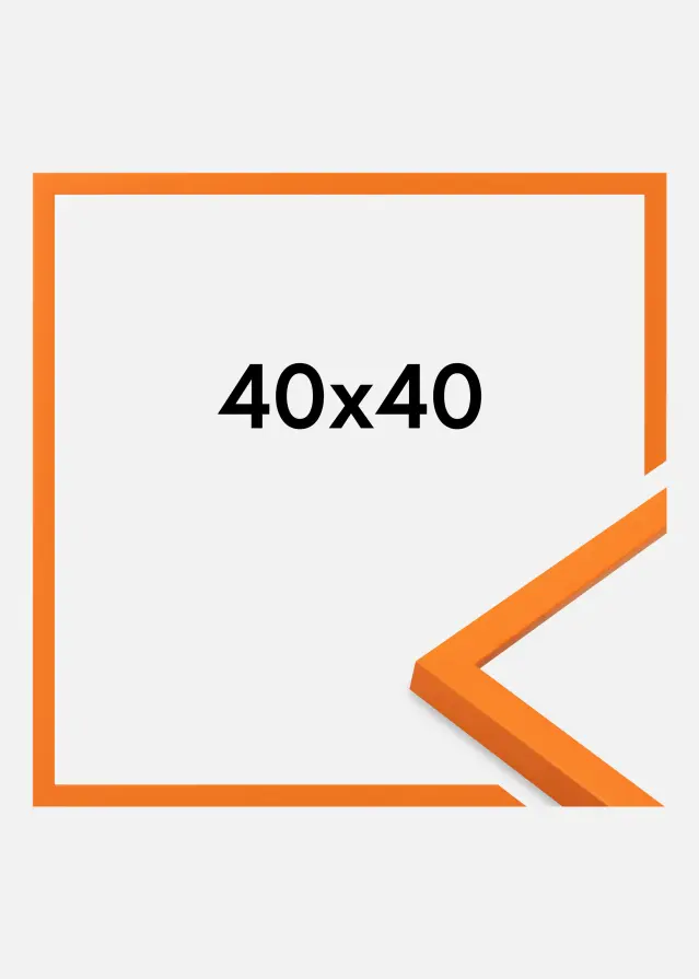 Cornice Kent Vetro acrilico Arancione 40x40 cm