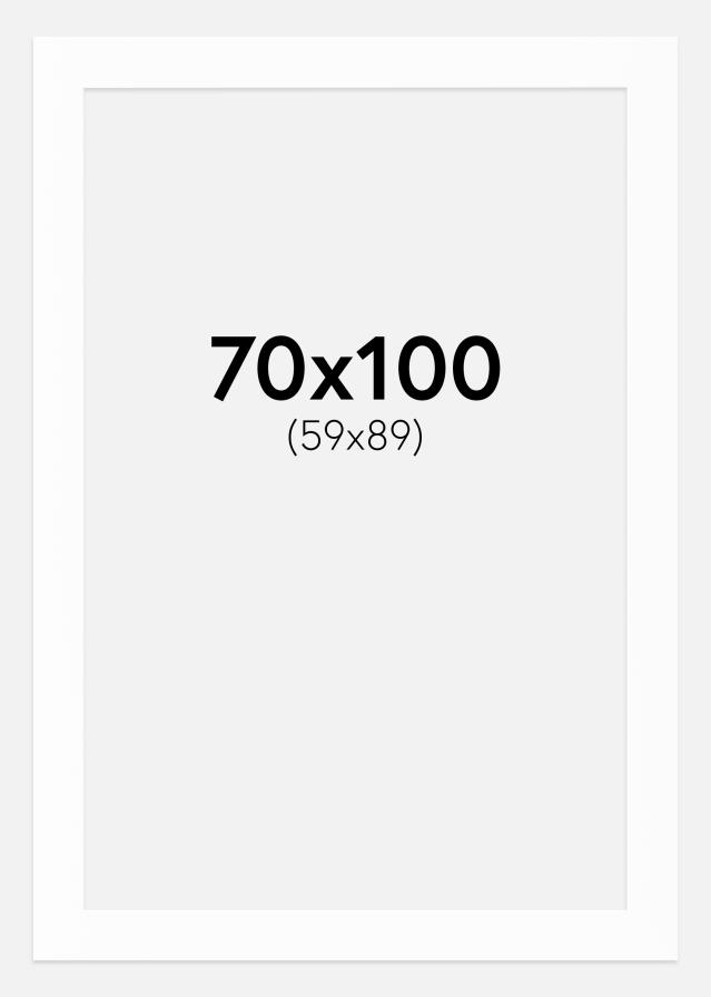 Passe-partout Canson Bianco (Bordo interno bianco) 70x100 cm (59x89)