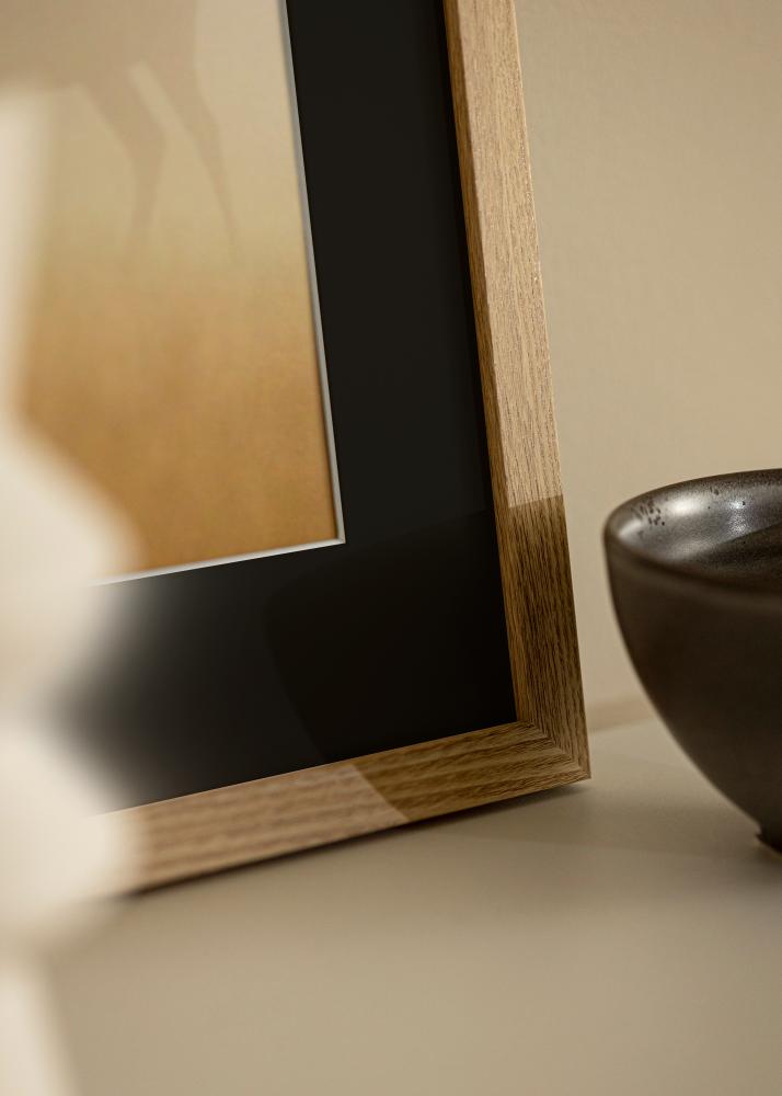 Cornice Selection Rovere 13x18 cm - Passe-partout Nero 9x12 cm