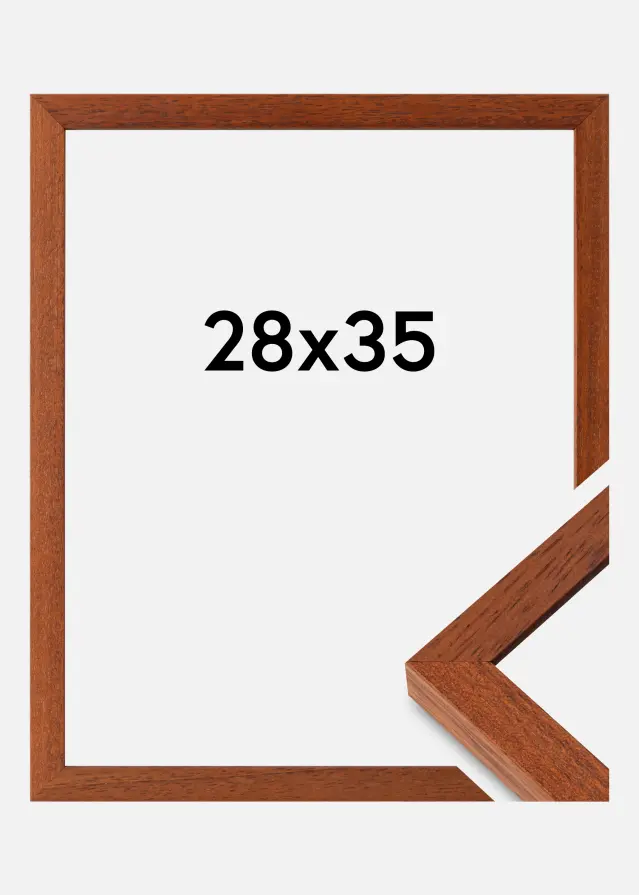 Cornice Hermes Vetro Acrilico Ciliegia 28x35 cm