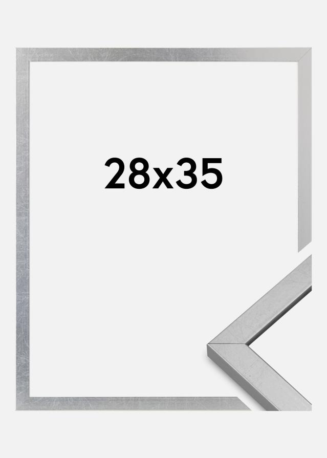 Cornice Minerva Acrilico Argento 28x35 cm