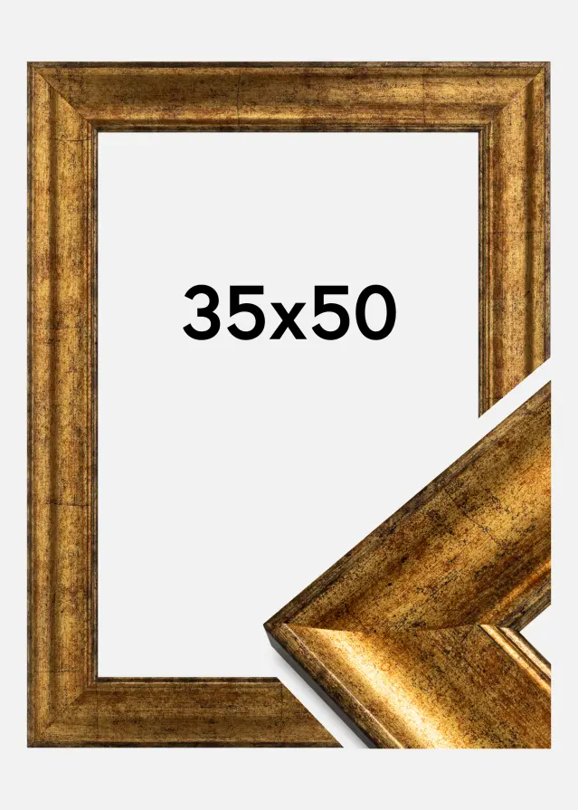Cornice Saltsjöbaden Vetro acrilico Oro 35x50 cm