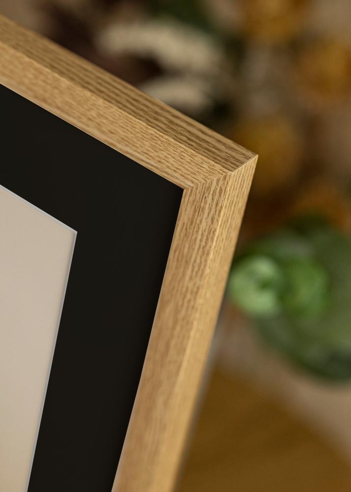Cornice Selection Rovere 13x18 cm - Passe-partout Nero 9x12 cm