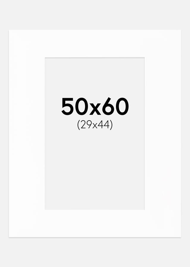 Passe-partout Canson Bianco (Bordo interno bianco) 50x60 cm (29x44)