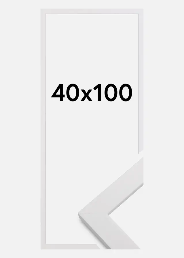 Cornice White Wood 40x100 cm