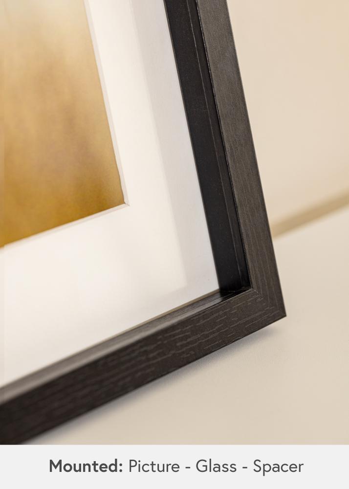 BGA Cornice profonda Vetro acrilico Nero 50x100 cm