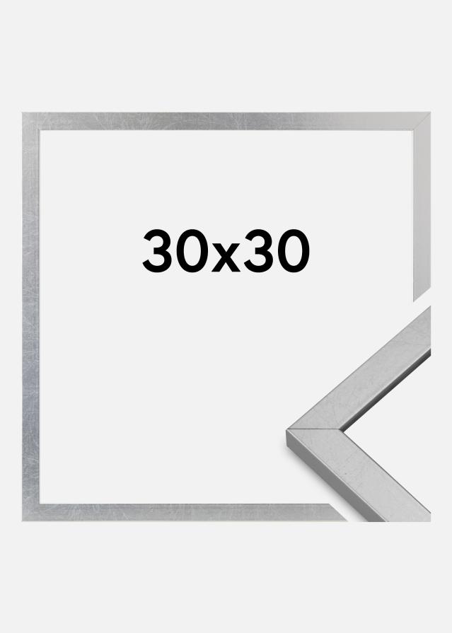 Cornice Minerva Acrilico Argento 30x30 cm