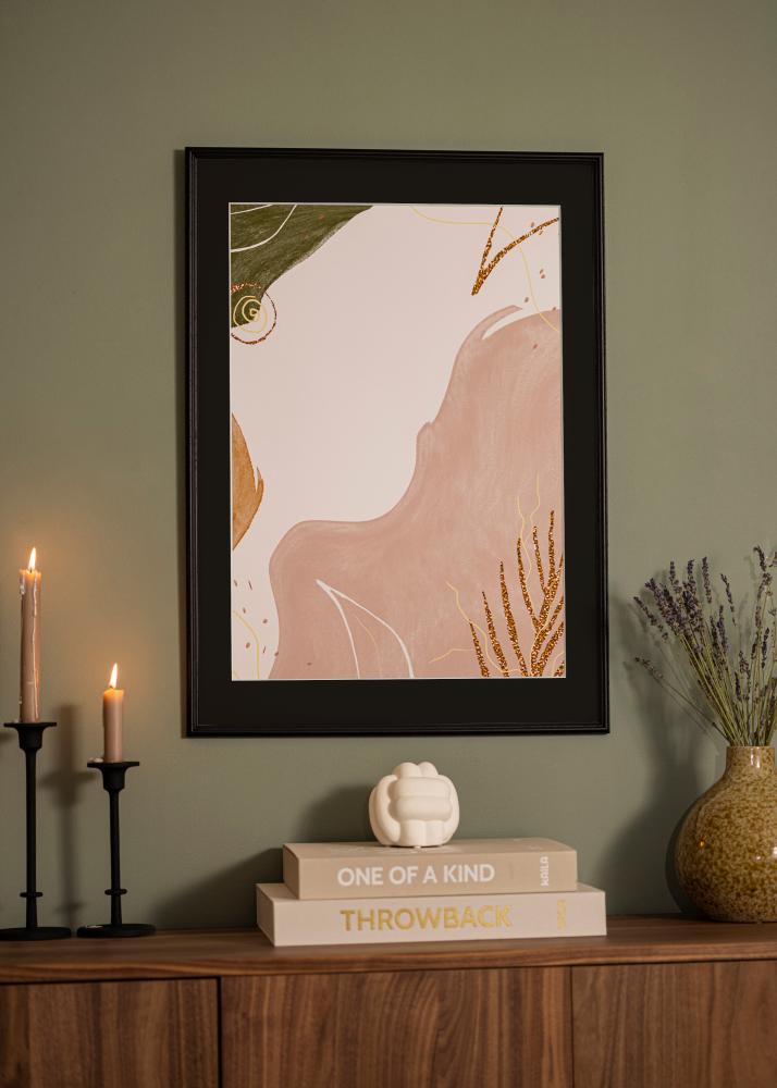 Cornice Horndal Nero 50x60 cm - Passe-partout Nero 14x18 inches