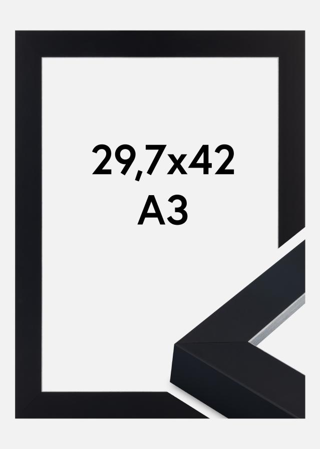 Cornice Sussex Vetro acrilico Nero/Argento 29,7x42 cm (A3)