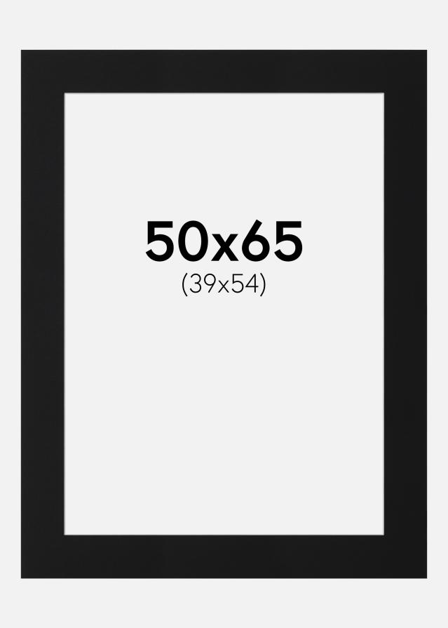 Passe-partout Nero Standard (Bordo interno bianco) 50x65 cm (39x54)