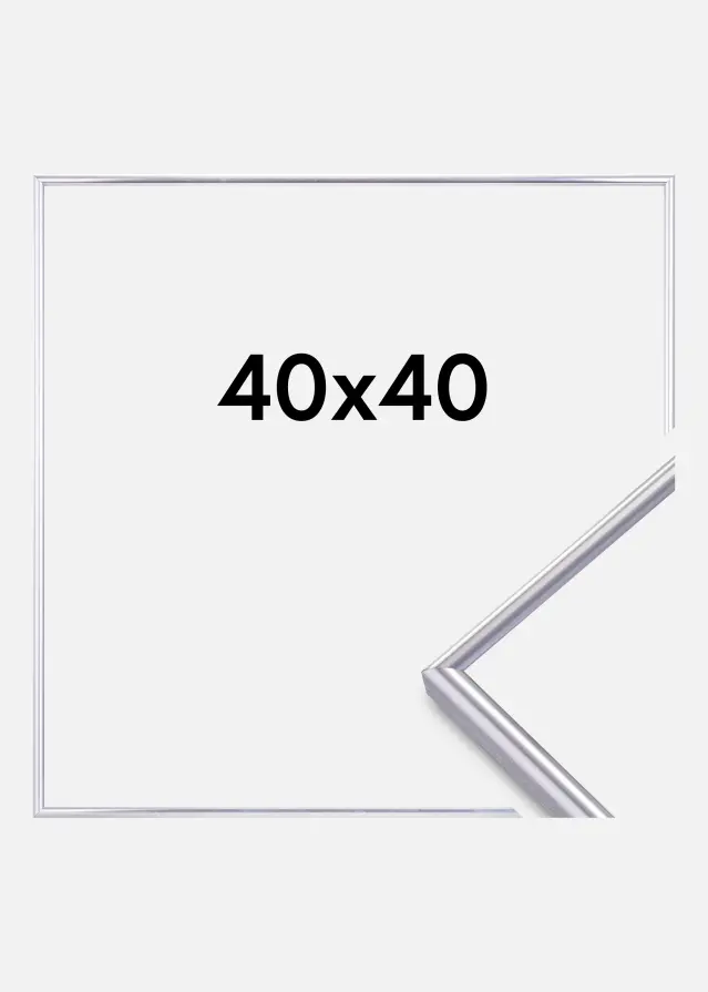 Cornice Can-Can Argento 40x40 cm