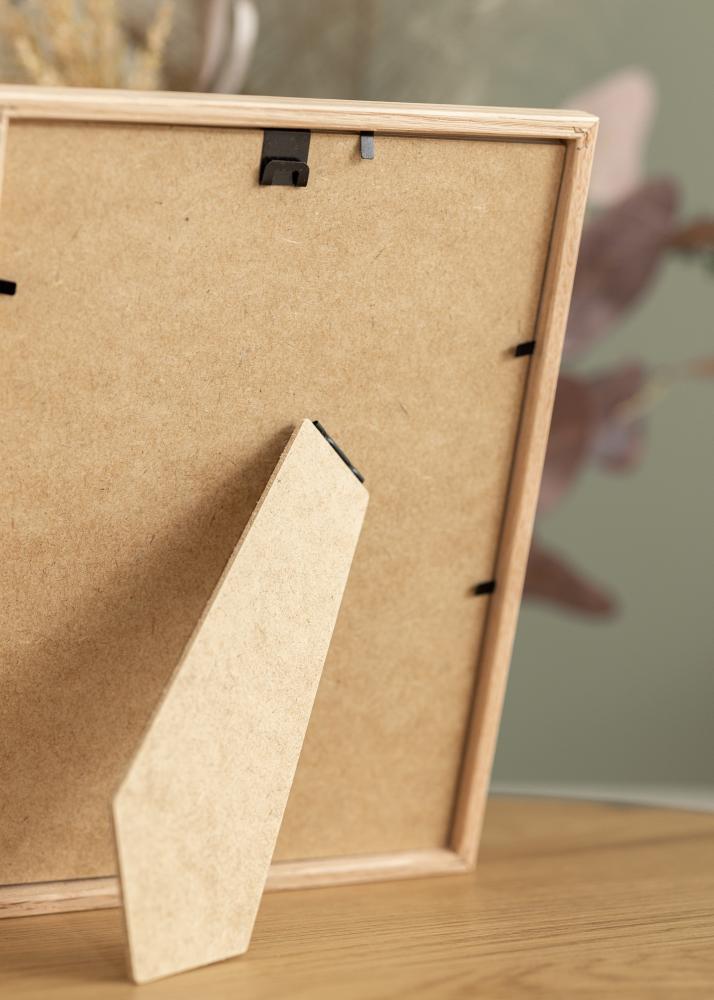 Cornice Quercia Sottile 20x30 cm - Passe-partout Nero 15x21 cm (A5)