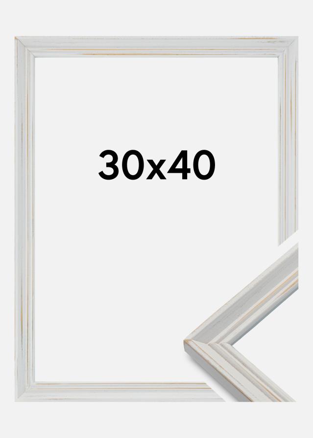 Cornice Vintage Home Bianco 30x40 cm