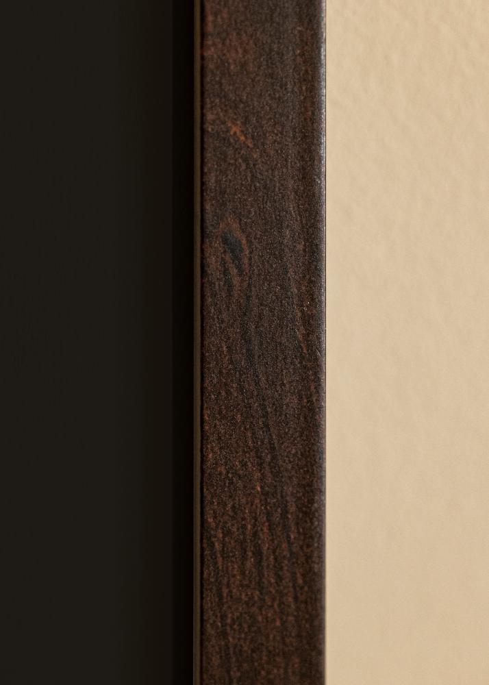 Cornice Selection Noce 40x50 cm - Passe-partout Nero 29,7x42 cm (A3)