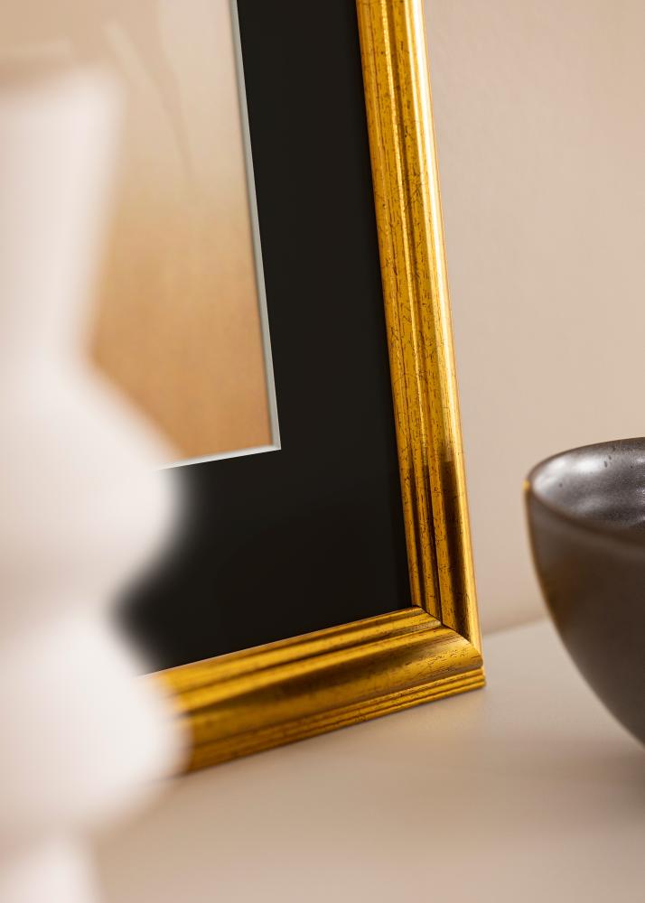 Cornice Västkusten Oro 50x60 cm - Passe-partout Nero 15x20 inches