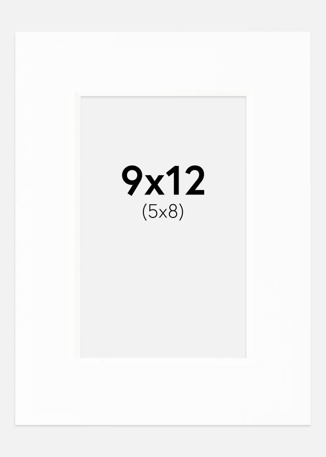 Passe-partout Canson Bianco (Bordo interno bianco) 9x12 cm (5x8)