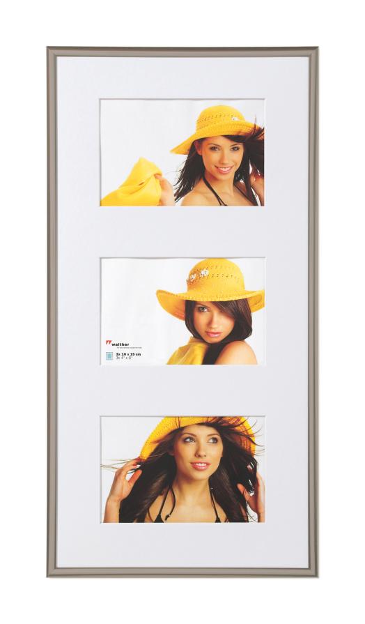 Cornice New Lifestyle Cornici multiple Acciaio - 3 Immagini 10x15 cm