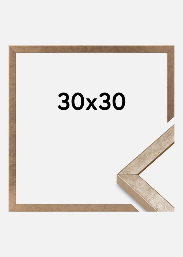 Cornice Ares Vetro Acrilico Ottone 30x30 cm