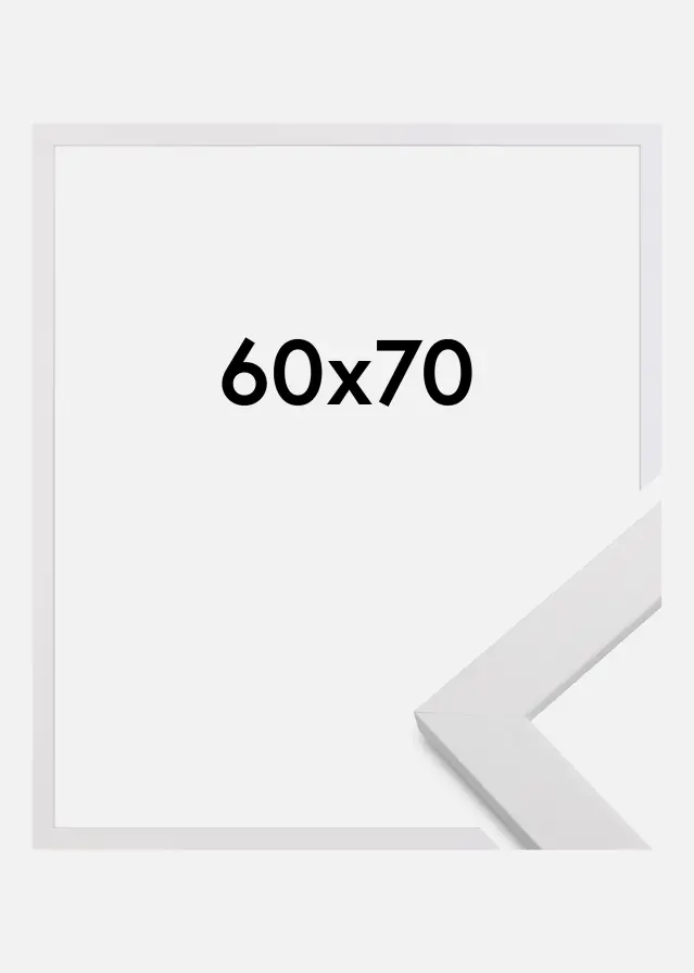 Cornice White Wood 60x70 cm