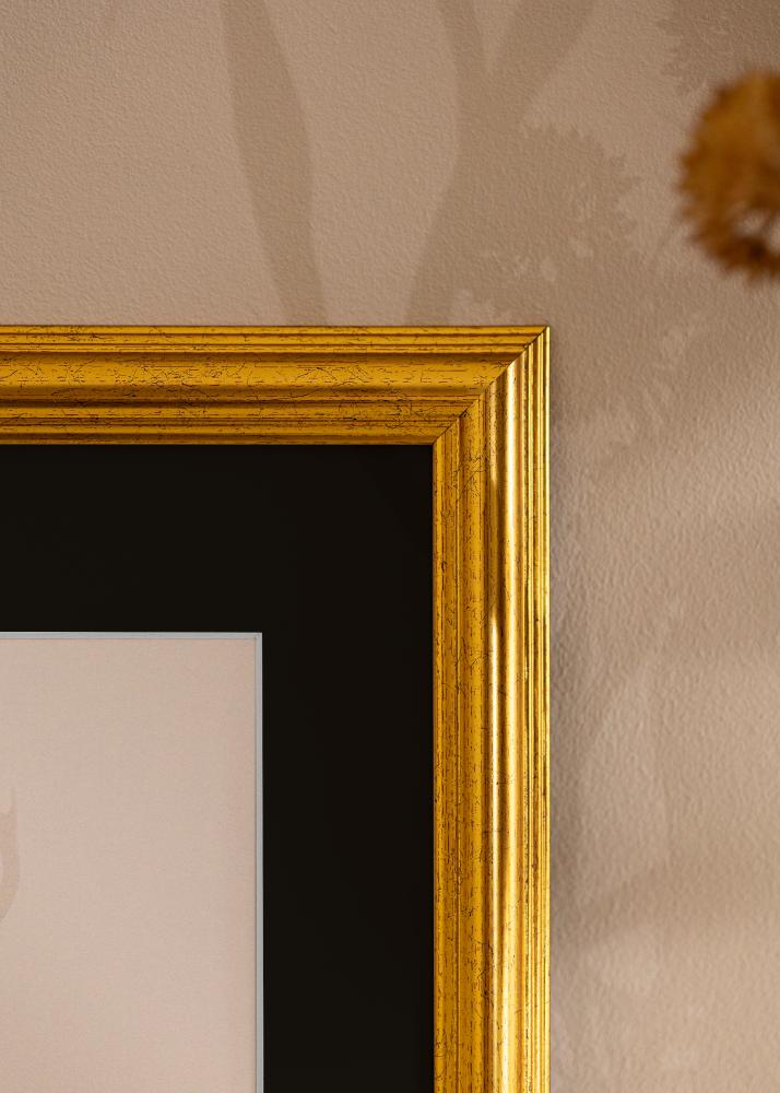 Cornice Västkusten Oro 50x60 cm - Passe-partout Nero 15x20 inches