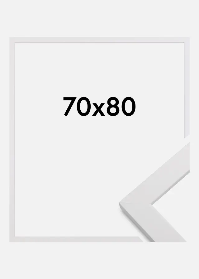 Cornice White Wood 70x80 cm
